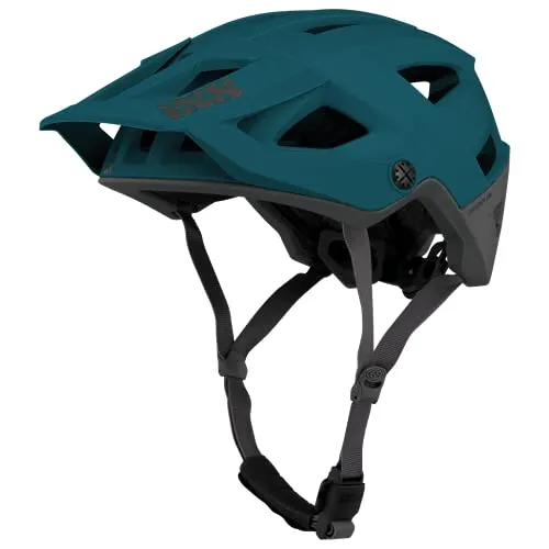 IXS Trigger AM Mountainbike-Helm, Everglade Green, SM (54-58cm) - Fahrradhelm für Mountainbike und E-Bike, ultraleicht mit 350 g, hervorragender Schutz dank Dual-in-MOULD-Konstruktion und optimaler Belüftung für höchsten Komfort.