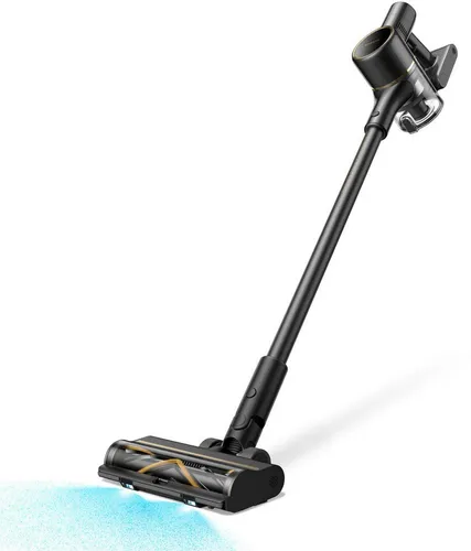 Dreame R20 SE Akku-Staubsauger Schwarz – Beutellos und leistungsstark - Beutelloser Akku-Staubsauger mit 2500 mAh Akku für bis zu 1,5 Stunden Laufzeit. Mit HEPA-Filter und vielseitigem Zubehör für eine gründliche Reinigung in jedem Bereich.