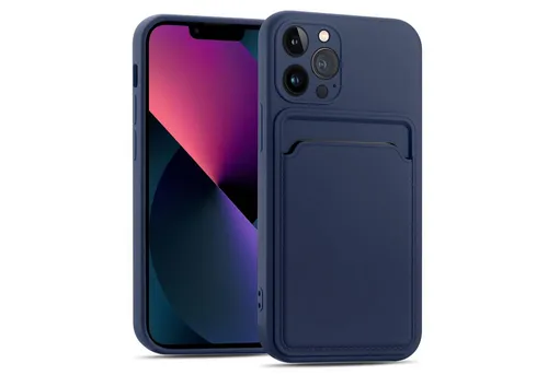 CoolGadget Handyhülle Card Case Handy Tasche für Apple iPhone 13 Pro Max 6,7 Zoll, Silikon Schutzhülle mit Kartenfach für iPhone 13 Pro Max Hülle