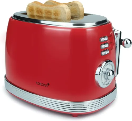Korona 21668 Toaster | Retro Design | 2 Scheiben | 6 Bräunungsstufen