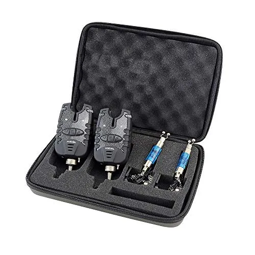 Fischerei-Bissanzeiger und LED-Swinger-Set mit blauer LED - Fischfinder & Tiefenmesser für Boote, bietet lautstarkes LED-Licht und Empfindlichkeitsregler für präzises Angeln.