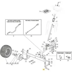 Fusello SX Rasenmäher Modelle 1330M ORIGINAL STIGA 382230375/1