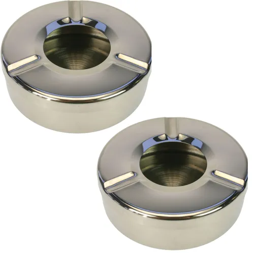 Aschenbecher Edelstahl Gastroaschenbecher Windaschenbecher Sturmaschenbecher XL