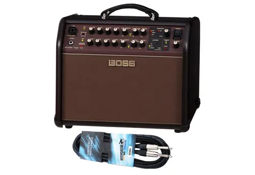 Boss Acoustic Singer Live Gitarren-Verstärker - Professioneller Verstärker für Akustikgitarren mit 60 Watt, integriertem Looper und Vocal Harmony-Funktion für beeindruckende Live-Performances.