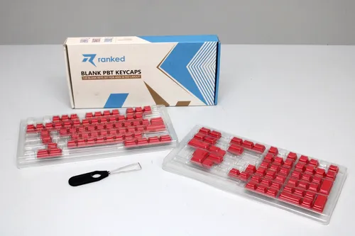 Ranked PBT-Tastenkappen 139 leere Tasten Set für Ansi- und Iso-Layout 1,5mm NEU