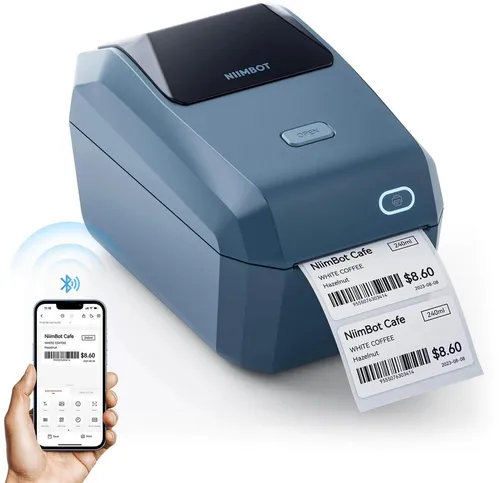 Niimbot Etikettendrucker K3, blau, Bluetooth-fähig