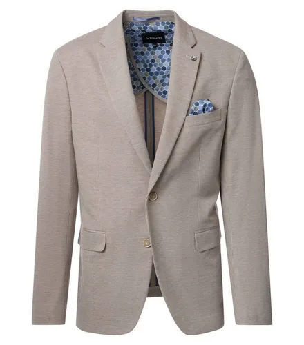 VENTI Herren Sakko FORMAL Revers Polyestermix Stretch Hellbraun 48 - Elegantes VENTI Herren Sakko mit Reverskragen, aus hochwertigem Polyestermix. Das dehnbare Material sorgt für optimalen Tragekomfort und eine perfekte Passform bei formellen Anlässen.