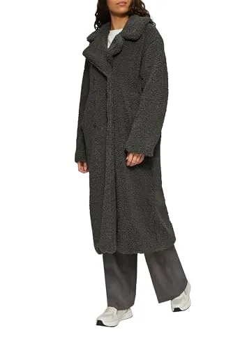 QS Funktionsmantel Teddymantel im Loose Fit grau XL (42) - Funktionsjacken mit warmem Teddy-Plüsch, ideal für kalte Tage. Der Loose Fit sorgt für Bequemlichkeit und Bewegungsfreiheit.