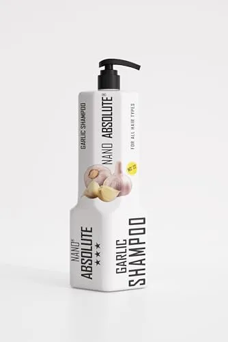Nano Absolute Garlic Shampoo 1L mit Pumpe – Anti Haarausfall Shampoo mit Knoblauch Extrakt – gegen Haarverlust & Haarbruch – Hair Growth & Hair Repair – für dünnes, Sprödes, strapaziertes Haar