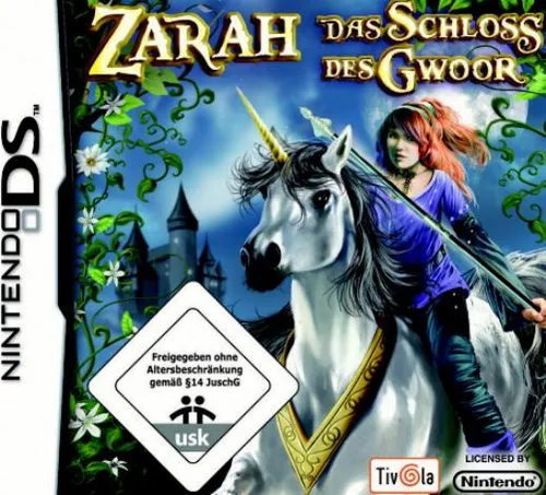 Nintendo DS 3DS Zarah: Das Schloss des Gwoor - Einhorn Abenteuer - Adventure-Spiel für Nintendo DS, erlebe magische Abenteuer mit Einhorn und Mustang in einer fantastischen Welt.