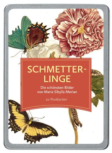 Postkarte Schmetterlinge: Die schönsten Bilder von Maria Sibylla Merian