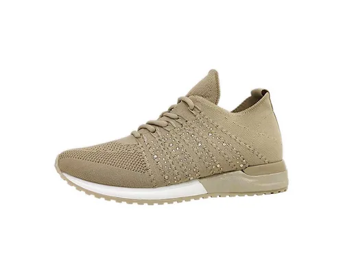 La Strada Sportlicher Schnürer in Beige - Bequemer sportlicher Schnürschuh in Größe 38 EU, ideal für den Alltag. Mit rutschfester Gummisohle für optimalen Halt und Komfort.