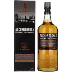 Auchentoshan AMERICAN OAK Single Malt Scotch Whisky 40% Vol. 1l - Whisky - Dreifach destillierter Lowland-Whisky, gereift in amerikanischen Bourbon-Fässern, ideal für Einsteiger in die Welt der Single Malt Whiskys.
