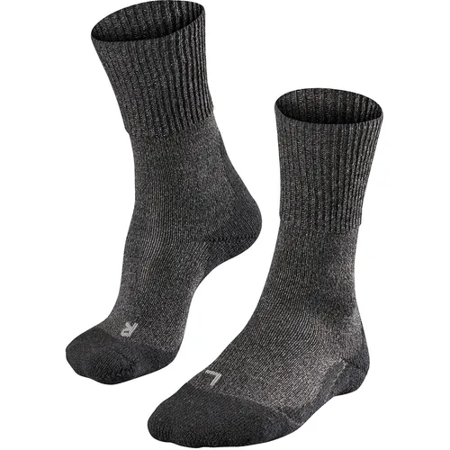 Falke Trekkingsocke TK1 Wool - Smoggrau Herren, Größe 39-41 - Sportsocken für Herren mit hoher Merinowolle-Dämpfung, ideal für kalte Wetterbedingungen und lange Bergtouren, bieten maximalen Schutz und Komfort.