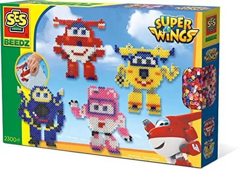 SES Creative 06294 Beedz Bügelperlen Super Wings 2300 Stück von SES