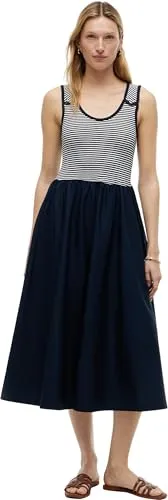 Tommy Hilfiger 5x2 Rib Mix Media Dress Ww0ww49939 in blau von Tommy Hilfiger