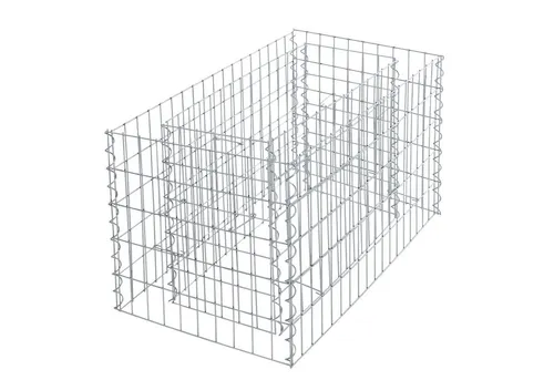 Gabionenhochbeet 450x50x50 cm – Robustes Pflanzkorb aus Drahtgitter - Hochbeet aus feuerverzinktem Drahtgitter, das mit hoher Formstabilität überzeugt. Einfache Montage mit Spiralen und Distanzhaltern. Ideal für kreative Gartenprojekte.