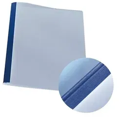 Thermobindemappen Leinenoptik A4 3mm blau