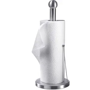 Westmark Küchenrollenhalter 52362260 - Rollenhalter aus Edelstahl, mit praktischer Abreißhilfe und rutschfestem Sockel – ideal für jede Küche!