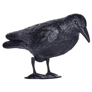Swissinno Vogelabwehr Taubenabwehr-Rabe, Rabe aus Kunststoff, schwarz