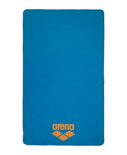 arena Mikrofaser Handtuch - Leichtes, saugfähiges Sport Handtuch aus 100% recyceltem Polyester, perfekt für Schwimmbad, Sport und Reisen. Extra dünn und faltbar mit elastischem Band zur einfachen Aufbewahrung (150 x 90 cm).