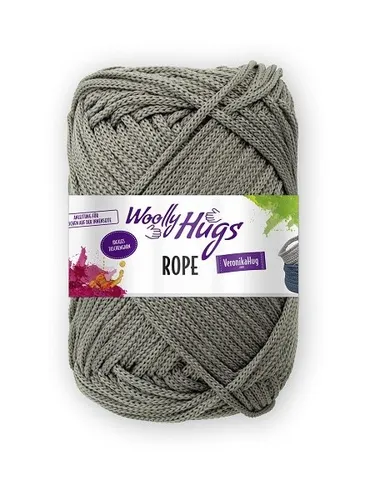 WOOLLY HUGS GARN ROPE 200 g FARB NR 95 DUNKELGRAU TASCHENGARN 100g/5,95€