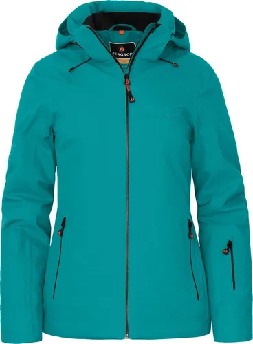 Bergson Regenjacke RANUA Damen - Hochwertige Skijacke & Winterjacke - Wasserdichte Damenjacke mit 20.000 mm Wassersäule, atmungsaktiv und umweltfreundlich aus 58% recyceltem Material. Ideal für Skifahren und Winteraktivitäten, ausgestattet mit Unterarm-Belüftung und abnehmbarer Kapuze.
