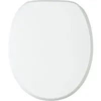 Sanilo WC-Sitz Basic A585430 - Antibakterieller Sitz mit Absenkautomatik - WC-Sitz aus beschichtetem Holz für ovale Toiletten. Mit Absenkautomatik für leises Schließen und antibakterieller Oberfläche für mehr Hygiene.