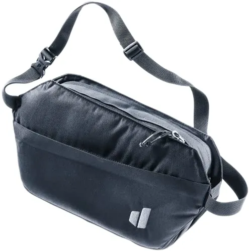 Deuter Crossbody Bag Passway 4+1 Black - Gürteltasche mit erweiterbarem Volumen, ideal für Reisen. Bietet Platz für persönliche Gegenstände und ein gepolstertes Tablet-Fach, aus 100% recycelten Materialien für nachhaltigen Stil.