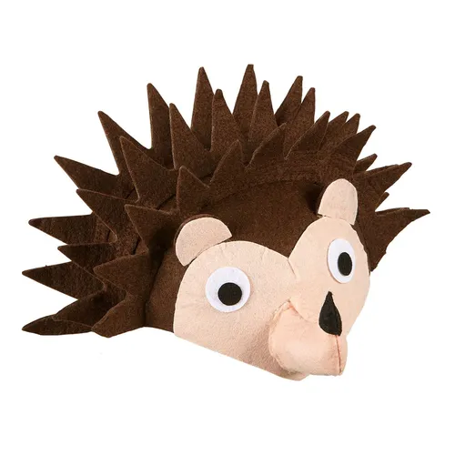 Kinder Kostüm-Zubehör Igel Kappe Beige für Geburtstage Karnevalsmütze Tierhut