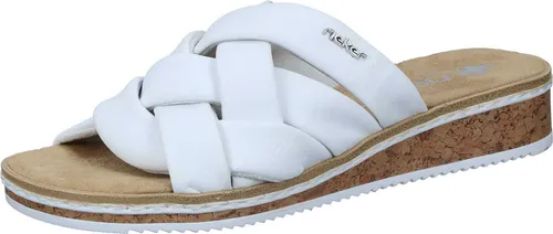 Rieker Komfort Schnürer für Damen - Weiß, Größe 36 - Sandalen mit bequemer Passform und klassischem Design. Die Schnürung sorgt für individuelle Anpassung, während die gepolsterte Innensohle und flexible Laufsohle den ganzen Tag über Komfort bieten.