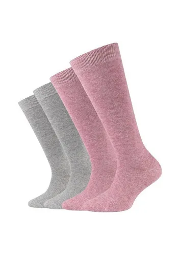 Camano Kniestrümpfe Kniestrümpfe 4er Pack rosa 23-26