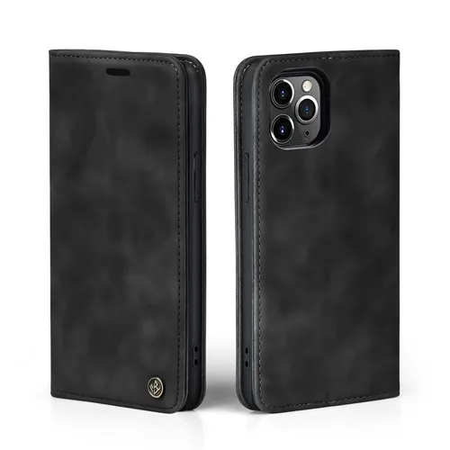 Handy Hülle für iPhone 11 Pro Klapp Magnet Smartphone Cover Case Schwarz