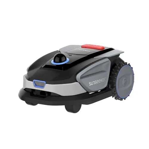 Sunseeker Mähroboter S4 für 1.000 m² - Moderner Mähroboter mit LiDAR-Technologie für präzise Routenplanung. Ideal für komplexe Gärten, wetterfestes Gehäuse und smarte Hinderniserkennung für einen perfekten Schnitt.