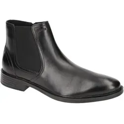 Geox Herren U Gladwin A Stiefeletten - Elegante, atmungsaktive Stiefeletten in Schwarz - Sneaker mit wasserdichtem Echtleder und atmungsaktivem Innenfutter für hohen Tragekomfort und Stil.