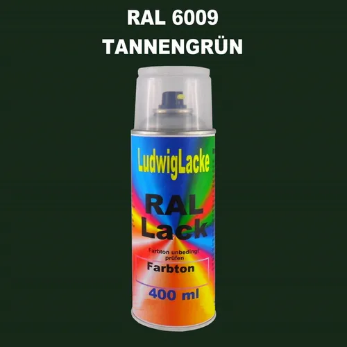 Ral Spraydose 6009 Tannengrün 400ml glänzend Buntlack Decolack Farbenspray