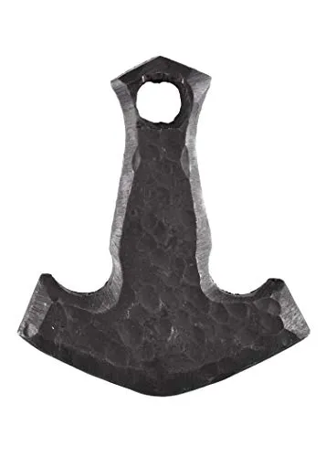 Battle-Merchant Thorshammer aus Eisen, handgeschmiedet in schwarz von Battle-Merchant