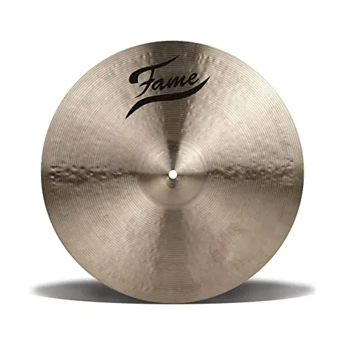 Fame Masters 17 Zoll B20 Light Crash Becken, Handgehämmert, Traditional Finish, Thin Stärke, Ausgewogener warmer und explosiver Sound