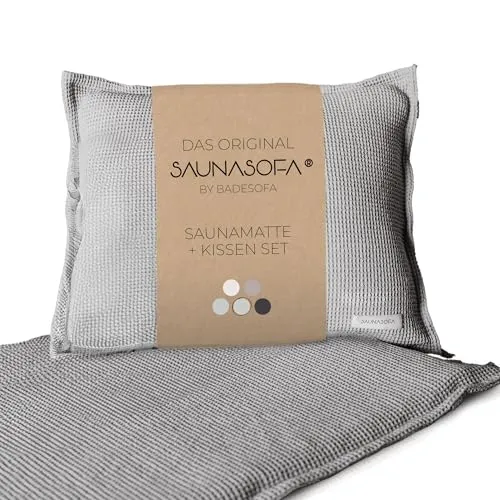 SAUNASOFA Set Long – Saunamatte mit Kissen für maximale Entspannung