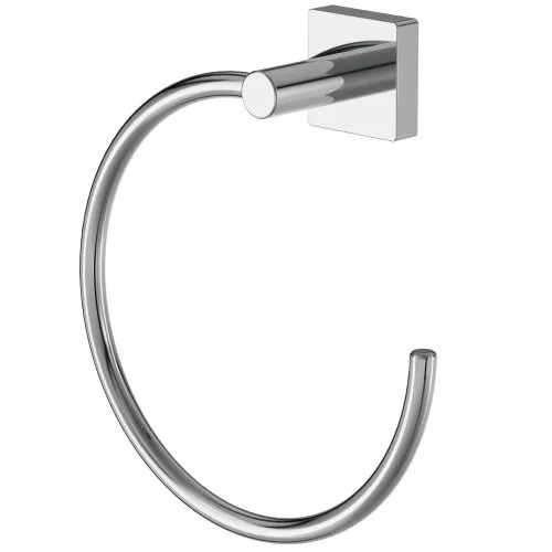 Handtuchring Lenz Rain Chrom – Eleganter Metall-Halter - Stylischer Handtuchring aus verchromtem Metall, ideal für Ihr Badezimmer. Mit einer Breite von 19 cm und einer Höhe von 19,7 cm sorgt er für Ordnung und setzt moderne Akzente.