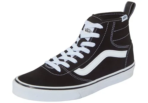 Vans Damen Ashwood Hi Decon Sneaker Schwarz/Weiß 36 EU - Stylische Vans Sneaker mit ikonischem Seitenstreifen-Logo, robustem Schnürverschluss und der legendären Waffel-Laufsohle für optimalen Grip.