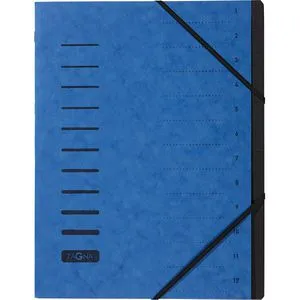 Pagna 40059-02 A4 Ordnungsmappe 12 Fächer blau
