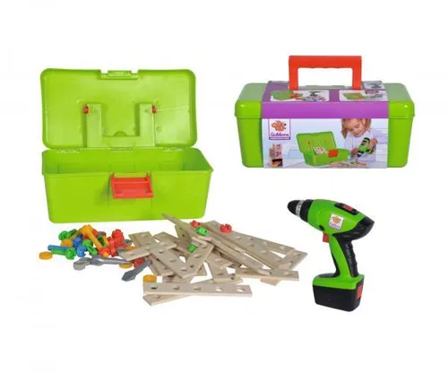 Constructor Werkzeugbox, Konstruktionsspielzeug 70 Teile von Eichhorn