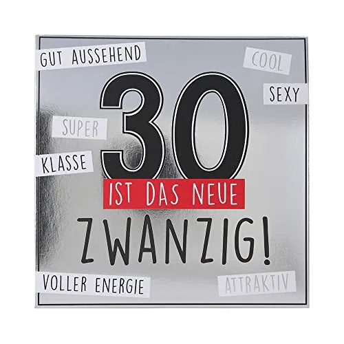 Depesche 0011694-004 Pop-up Glückwunschkarte zum 30. Geburtstag, Klappkarte mit Musik, Lichtelementen und einem originellen Spruch, Geburtstagskarte inkl. Umschlag, Format 15,5 x 15,5 cm
