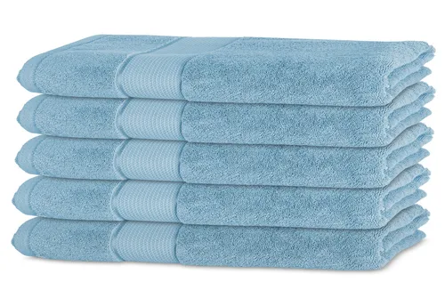 Bananalu 5er Set Gästetuch Qualität 450g/m2 100% Baumwolle 30x50cm Frotti