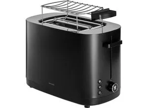 Zwilling Toaster Enfinigy - Schwarz, Metall, mit Auftaufunktion, Aufwärmfunktion und Bagel-Funktion für perfekten Toastgenuss