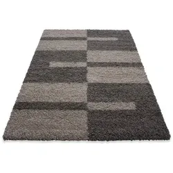 Novel Hochflorteppich Gala 2505, Taupe, 160x230 cm - Teppiche, Hochflorteppiche & Shaggys – Schmutzabweisend, pflegeleicht und ideal für Fußbodenheizung, perfekt für Hausstauballergiker.