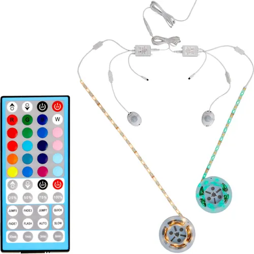 LED Strip Bettlicht mit Bewegungsmeldern und Fernbedienung