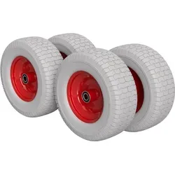 PolyurethanRad Ø 400 mm 6.50-8 - Pannensicher und wartungsfrei - Transportroller mit absolut pannensicheren Polyurethanrädern, ideal für Rasenmäher und Transportgeräte. Leicht, geruchsneutral und wartungsfrei - die perfekte Lösung für vielfältige Anwendungen.