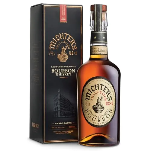 Michter's US*1 Small Batch Bourbon Whiskey 0,7l in Geschenkbox - Hochwertiger Kentucky Straight Bourbon Whiskey in eleganter Geschenkbox, ideal für Whiskey-Liebhaber. Ausgezeichnete Aromen von Karamell und Vanille, perfekt für puren Genuss oder besondere Anlässe.